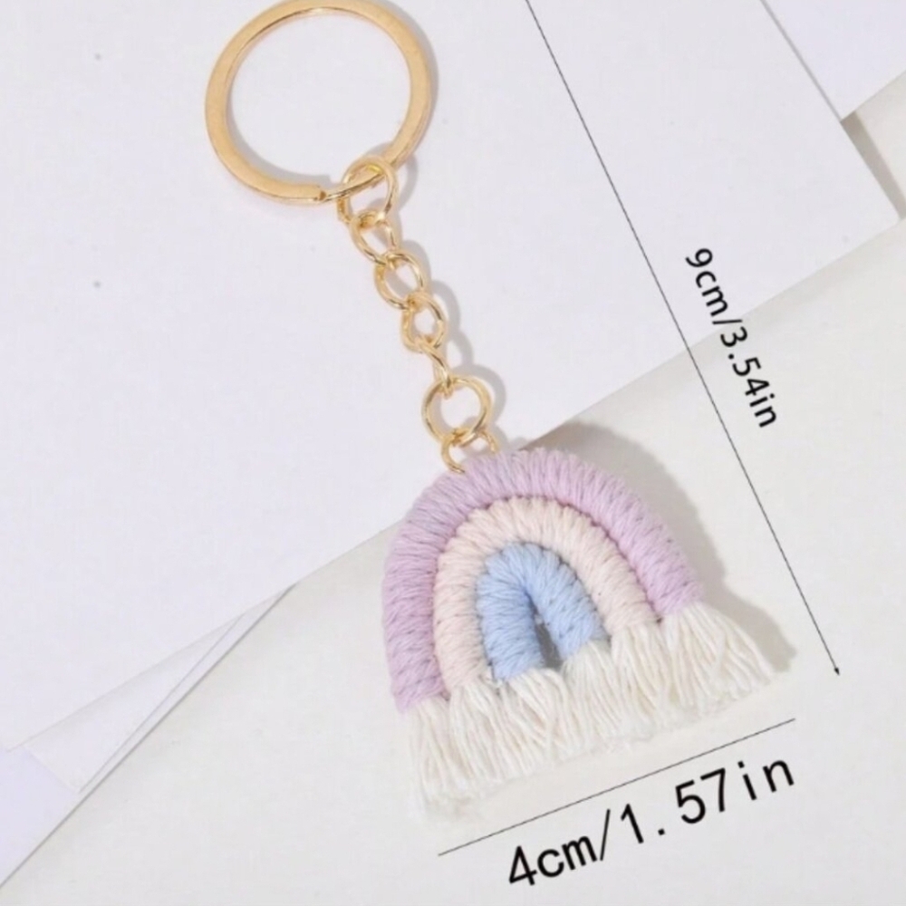 Pastel Rainbow Keychain